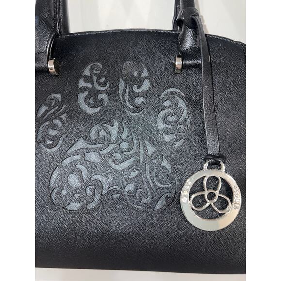 The Animal Rescue Site Black Satchel with silver Accents, Chic Bag - Picture 10 of 12